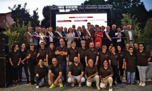 L'inaugurazione della 1^ sagra della noce di Vilalnova Solaro